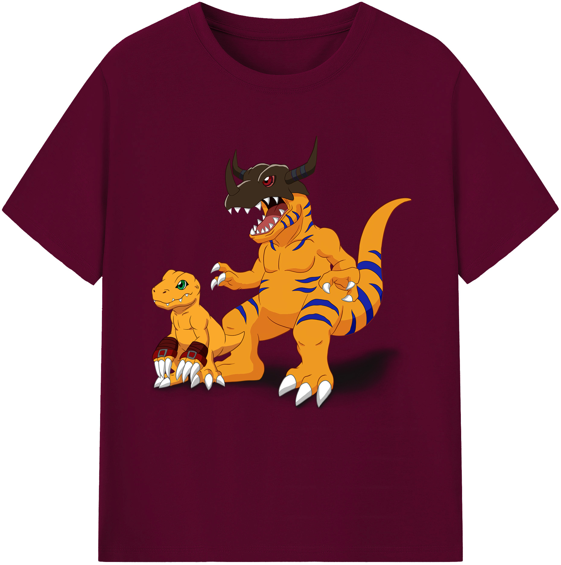 （画像用） Digimon デジタルモンスター/デジモン レディースカジュアルプリントTシャツ（綿100％）